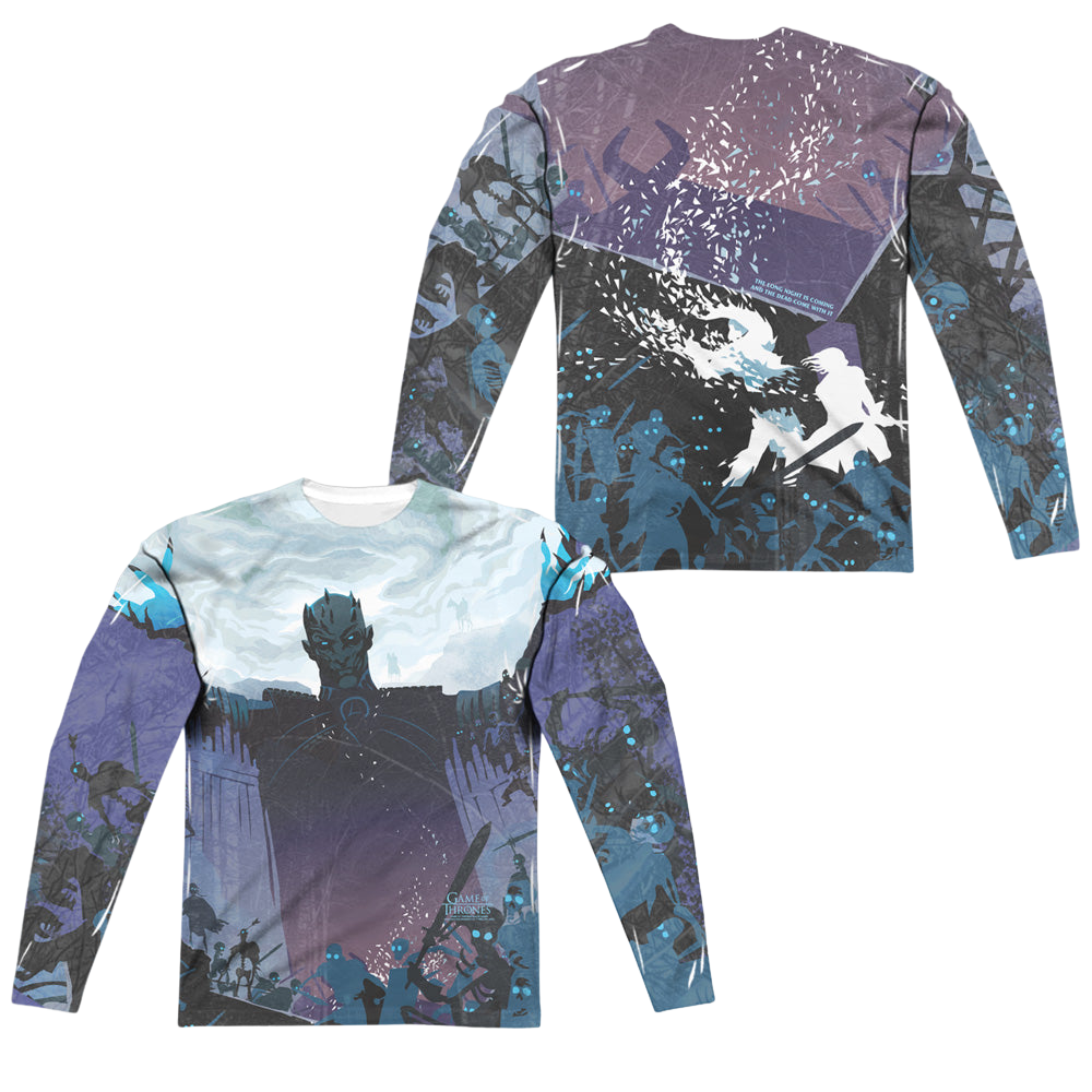 Game of Thrones The Dead Come With It (Front/Back Print) - Men's All-Over Print Long Sleeve Men's All-Over Print Long Sleeve Game of Thrones   
