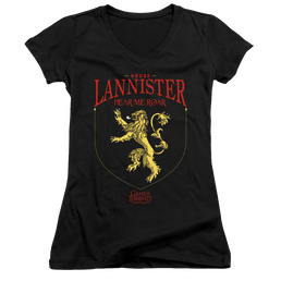 Game of Thrones House Lannister Sigil - Juniors V-Neck T-Shirt Juniors V-Neck T-Shirt Game of Thrones   