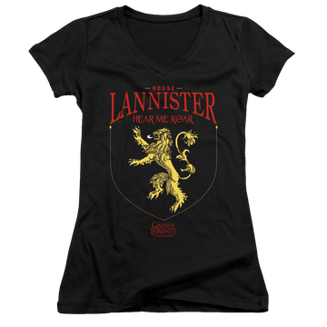 Game of Thrones House Lannister Sigil - Juniors V-Neck T-Shirt Juniors V-Neck T-Shirt Game of Thrones   