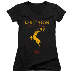 Game of Thrones House Baratheon Sigil - Juniors V-Neck T-Shirt Juniors V-Neck T-Shirt Game of Thrones   