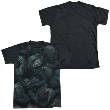 Game of Thrones Jon Snow The Throne men's black back t-shirt