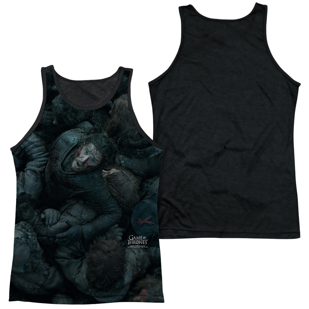 Game of Thrones Jon Snow The Throne - Men's Black Back Tank Top Men's Black Back Tank Game of Thrones   