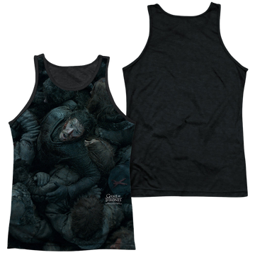 Game of Thrones Jon Snow The Throne men's black back tank