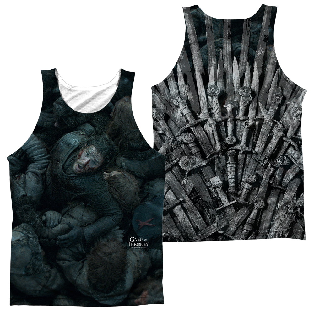 Game of Thrones Jon Snow The Throne (F/B) - Men's All Over Print Tank Men's All Over Print Tank Game of Thrones   