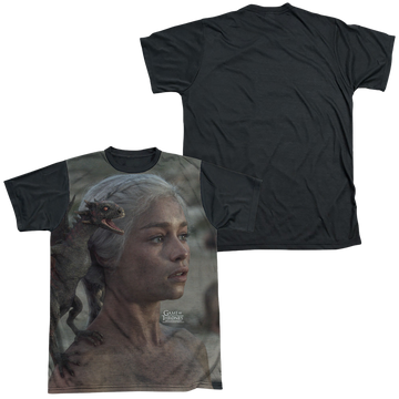 Game of Thrones Daenerys For The Throne men's black back t-shirt