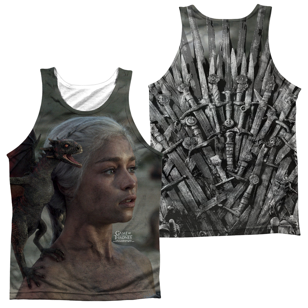 Game of Thrones Daenerys For The Throne F/B - Men's All Over Print Tank Men's All Over Print Tank Game of Thrones   