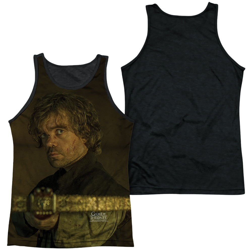 Game of Thrones Tyrion For The Throne - Men's Black Back Tank Top Men's Black Back Tank Game of Thrones   