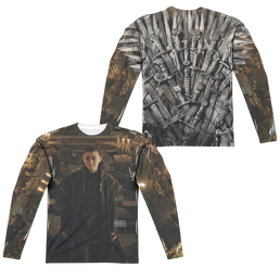 Game of Thrones Arya For The Throne (Front/Back Print) - Men's All-Over Print Long Sleeve Men's All-Over Print Long Sleeve Game of Thrones   