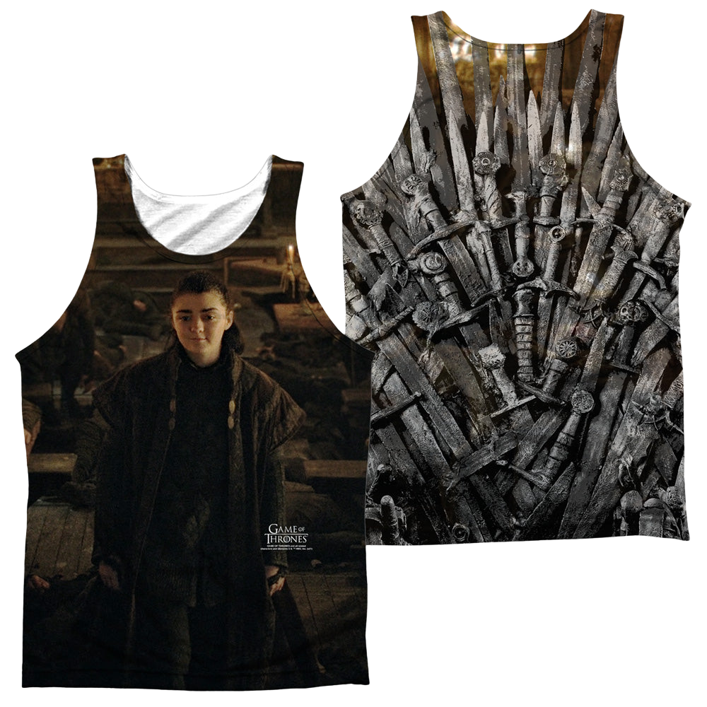 Game of Thrones Arya For The Throne F/B - Men's All Over Print Tank Men's All Over Print Tank Game of Thrones   