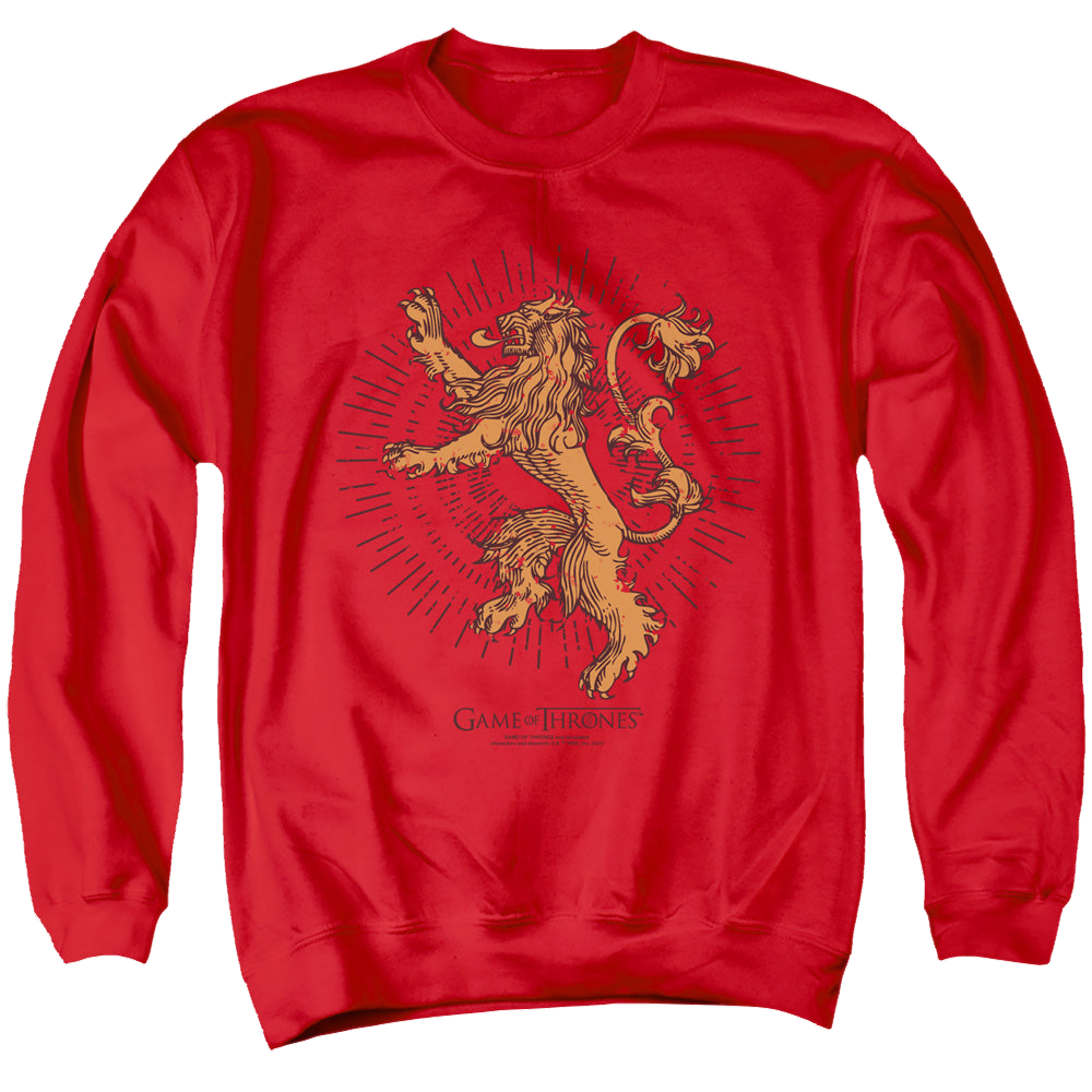 Game of Thrones Lannister Burst Sigil - Men's Crewneck Sweatshirt Men's Crewneck Sweatshirt Game of Thrones   