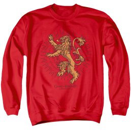 Game of Thrones Lannister Burst Sigil - Men's Crewneck Sweatshirt Men's Crewneck Sweatshirt Game of Thrones   