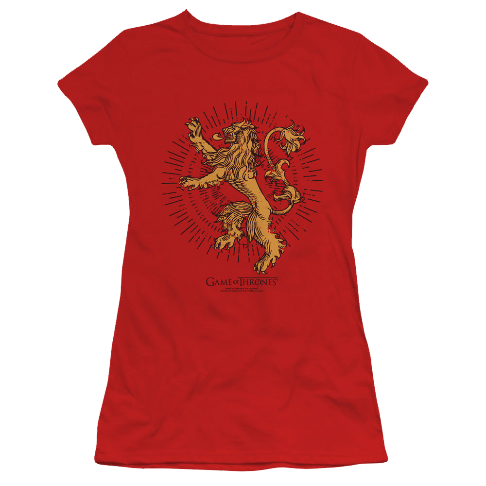 Game of Thrones Lannister Burst Sigil - Juniors T-Shirt Juniors T-Shirt Game of Thrones   
