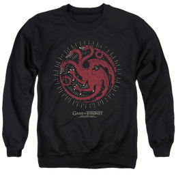 Game of Thrones Targaryen Burst Sigil - Men's Crewneck Sweatshirt Men's Crewneck Sweatshirt Game of Thrones   