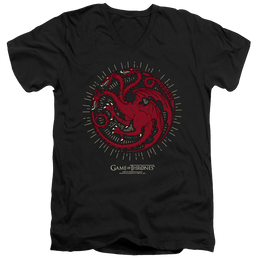 Game of Thrones Targaryen Burst Sigil - Men's V-Neck T-Shirt Men's V-Neck T-Shirt Game of Thrones   