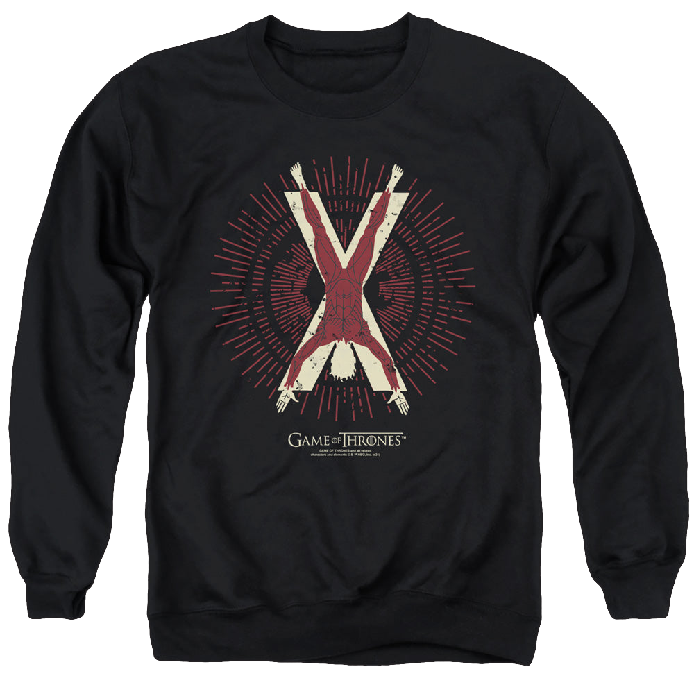 Game of Thrones Bolton Burst Sigil - Men's Crewneck Sweatshirt Men's Crewneck Sweatshirt Game of Thrones   