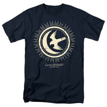 Navy men's regular fit t-shirt with Game of Thrones Arryn Burst Sigil graphic