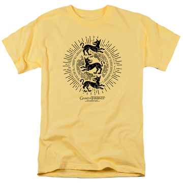 Banana men's regular fit t-shirt with Game of Thrones Clegane Burst Sigil graphic