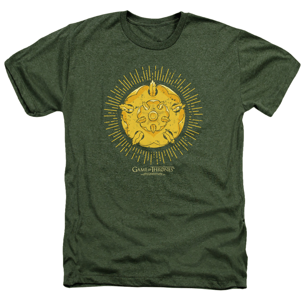 Game of Thrones Tyrell Burst Logo - Men's Heather T-Shirt Men's Heather T-Shirt Game of Thrones   