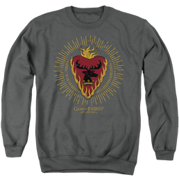 Game of Thrones Stannis Baratheon Burst Sigils - Men's Crewneck Sweatshirt Men's Crewneck Sweatshirt Game of Thrones   
