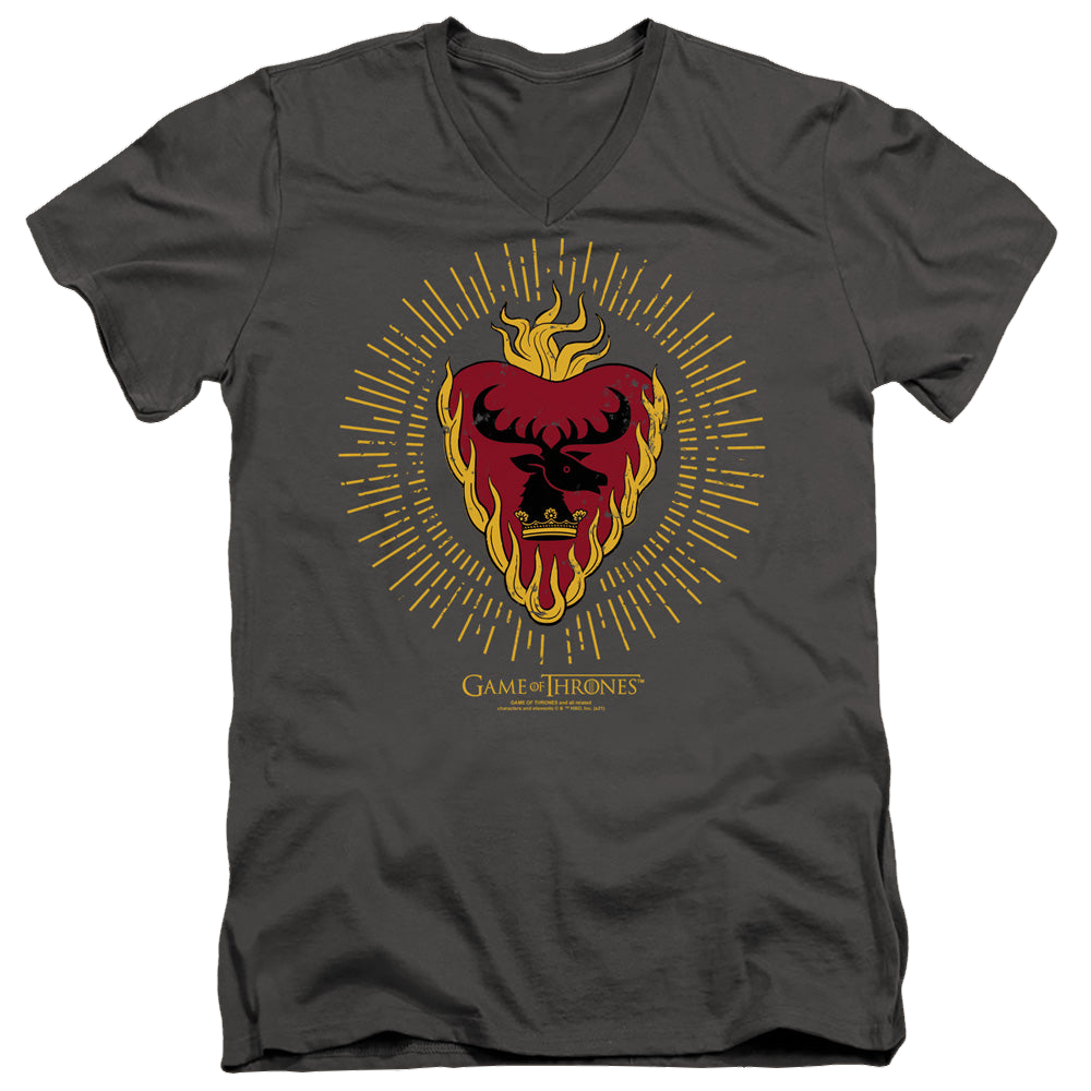 Game of Thrones Stannis Baratheon Burst Sigils - Men's V-Neck T-Shirt Men's V-Neck T-Shirt Game of Thrones   