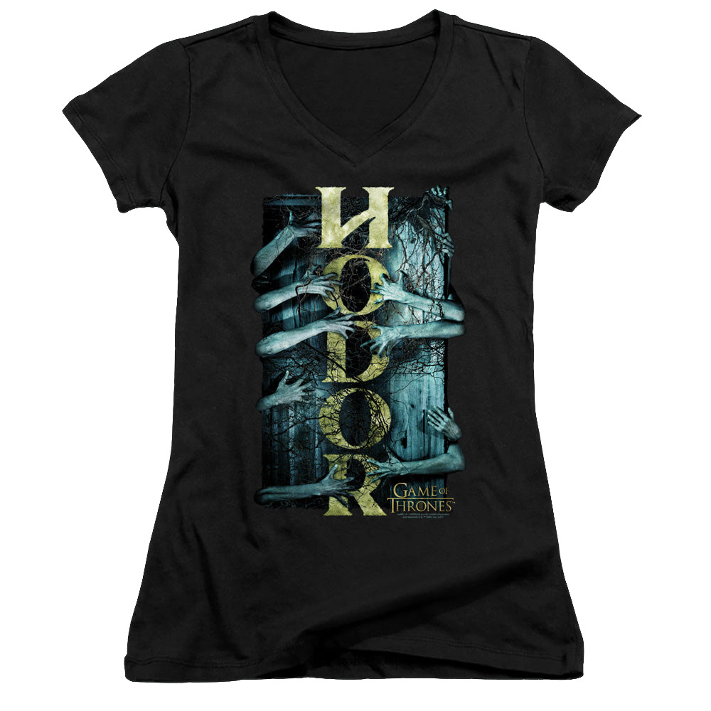 Game of Thrones Hodor - Juniors V-Neck T-Shirt Juniors V-Neck T-Shirt Game of Thrones   