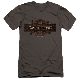Game of Thrones Title Sequence Logo - Men's Premium Slim Fit T-Shirt Men's Premium Slim Fit T-Shirt Game of Thrones   