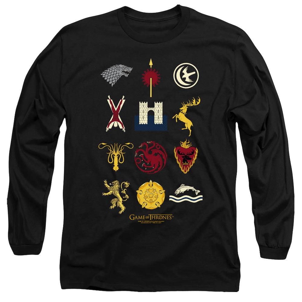 Game of Thrones House Sigils - Men's Long Sleeve T-Shirt Men's Long Sleeve T-Shirt Game of Thrones   