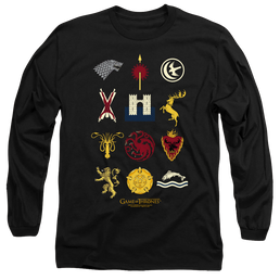 Game of Thrones House Sigils - Men's Long Sleeve T-Shirt Men's Long Sleeve T-Shirt Game of Thrones   