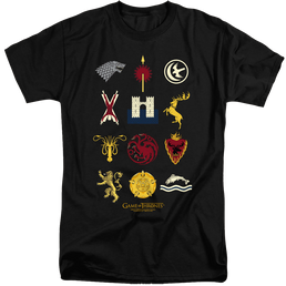 Game of Thrones House Sigils - Men's Tall Fit T-Shirt Men's Tall Fit T-Shirt Game of Thrones   