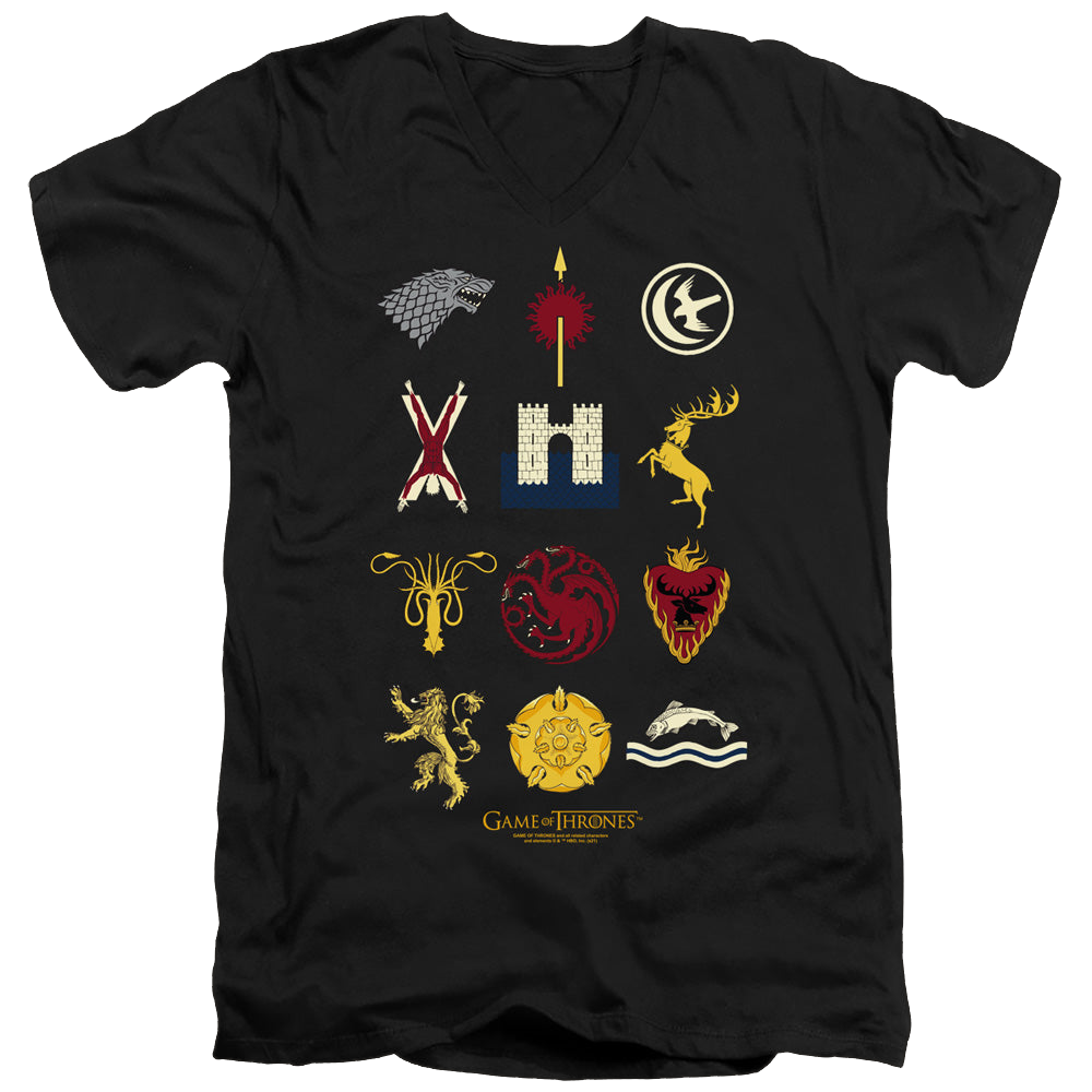 Game of Thrones House Sigils - Men's V-Neck T-Shirt Men's V-Neck T-Shirt Game of Thrones   