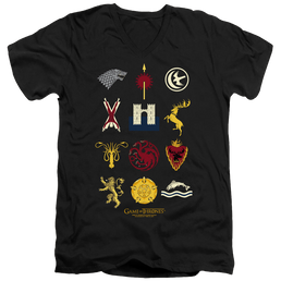 Game of Thrones House Sigils - Men's V-Neck T-Shirt Men's V-Neck T-Shirt Game of Thrones   