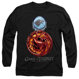 Game of Thrones Combined Targaryn And Stark - Men's Long Sleeve T-Shirt Men's Long Sleeve T-Shirt Game of Thrones   