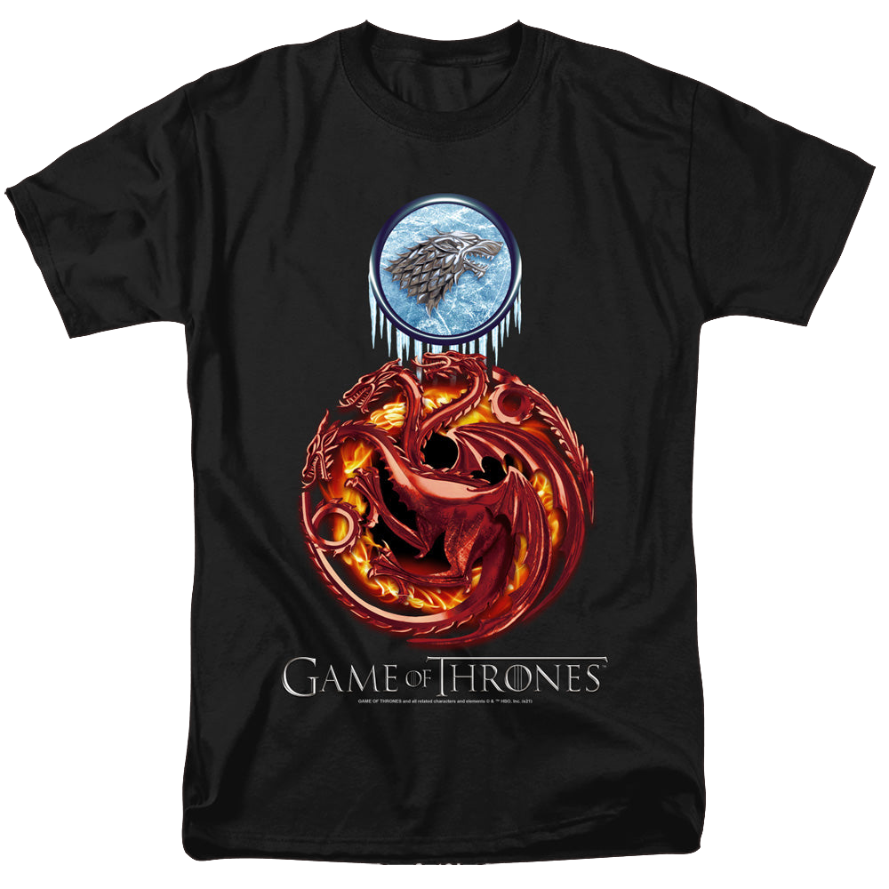 Game of Thrones Combined Targaryn And Stark - Men's Regular Fit T-Shirt Men's Regular Fit T-Shirt Game of Thrones   