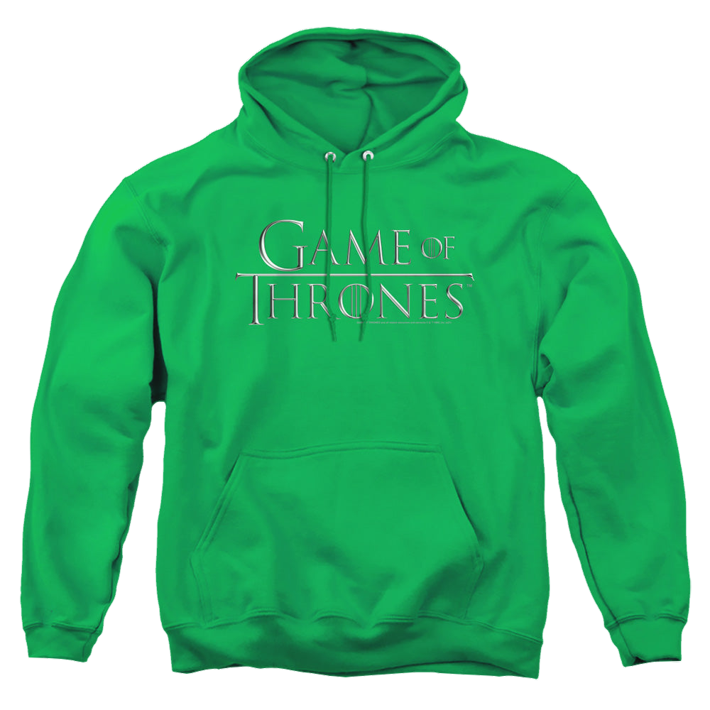 Game of Thrones Chrome Logo - Pullover Hoodie Pullover Hoodie Game of Thrones   