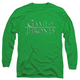 Game of Thrones Chrome Logo - Men's Long Sleeve T-Shirt Men's Long Sleeve T-Shirt Game of Thrones   