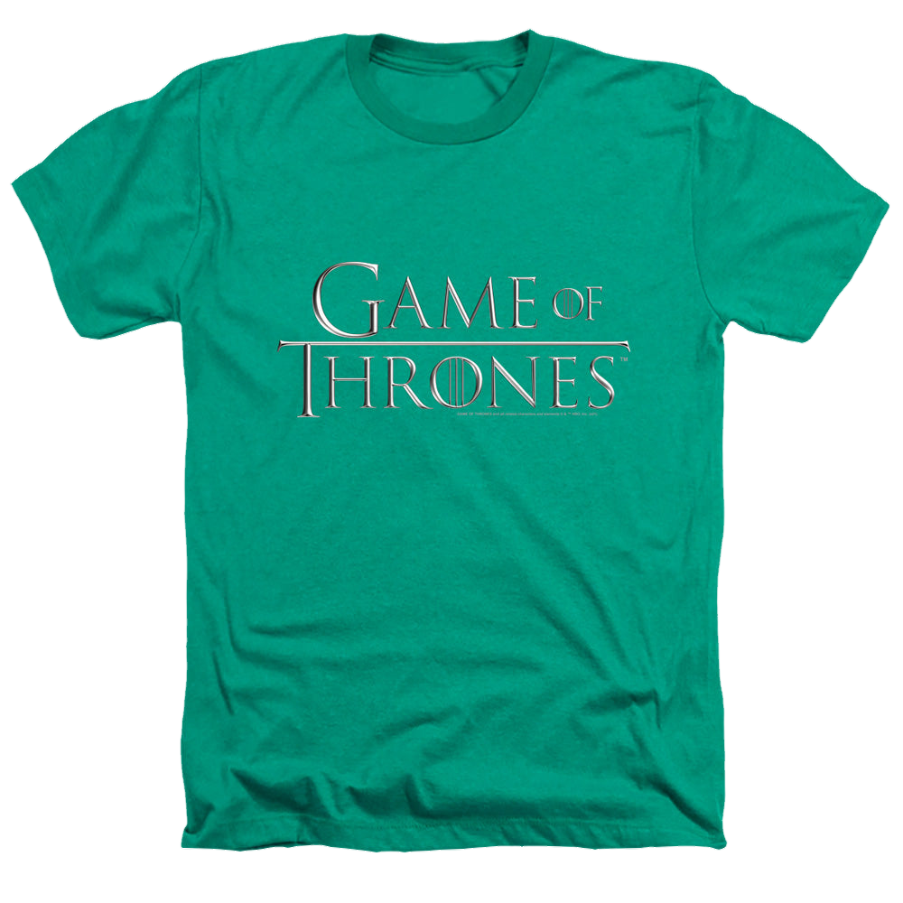 Game of Thrones Chrome Logo - Men's Heather T-Shirt Men's Heather T-Shirt Game of Thrones   