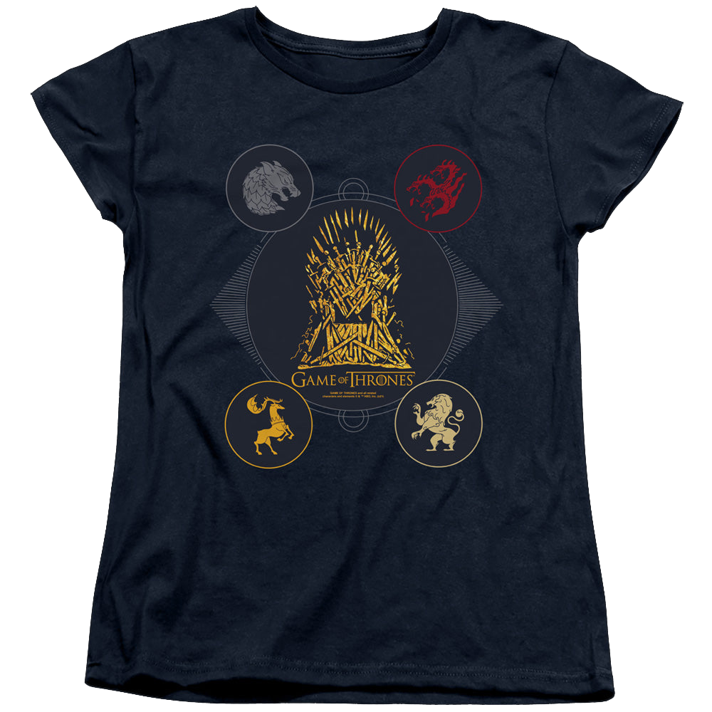 Game of Thrones 4 Houses 4 The Throne - Women's T-Shirt Women's T-Shirt Game of Thrones   