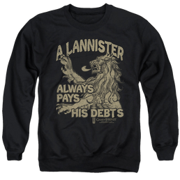 Game of Thrones Debts - Men's Crewneck Sweatshirt Men's Crewneck Sweatshirt Game of Thrones   