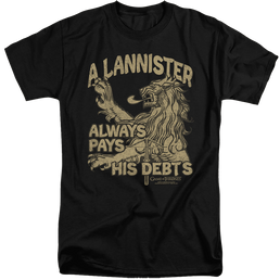 Game of Thrones Debts - Men's Tall Fit T-Shirt Men's Tall Fit T-Shirt Game of Thrones   