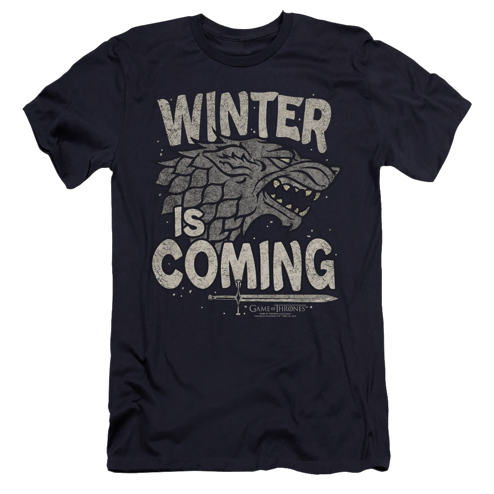 Game of Thrones Winter Is Coming - Men's Premium Slim Fit T-Shirt Men's Premium Slim Fit T-Shirt Game of Thrones   