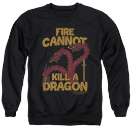 Game of Thrones Dragons With Fire - Men's Crewneck Sweatshirt Men's Crewneck Sweatshirt Game of Thrones   