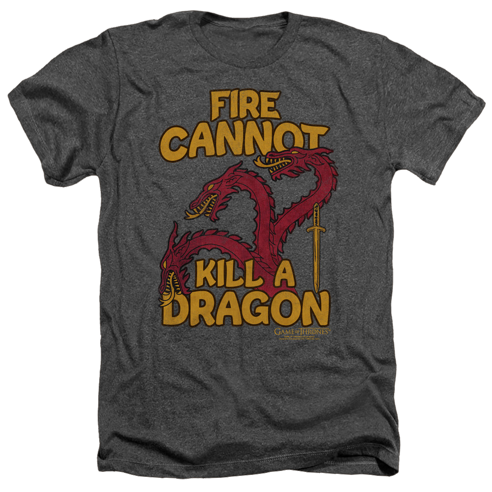Game of Thrones Dragons With Fire - Men's Heather T-Shirt Men's Heather T-Shirt Game of Thrones   