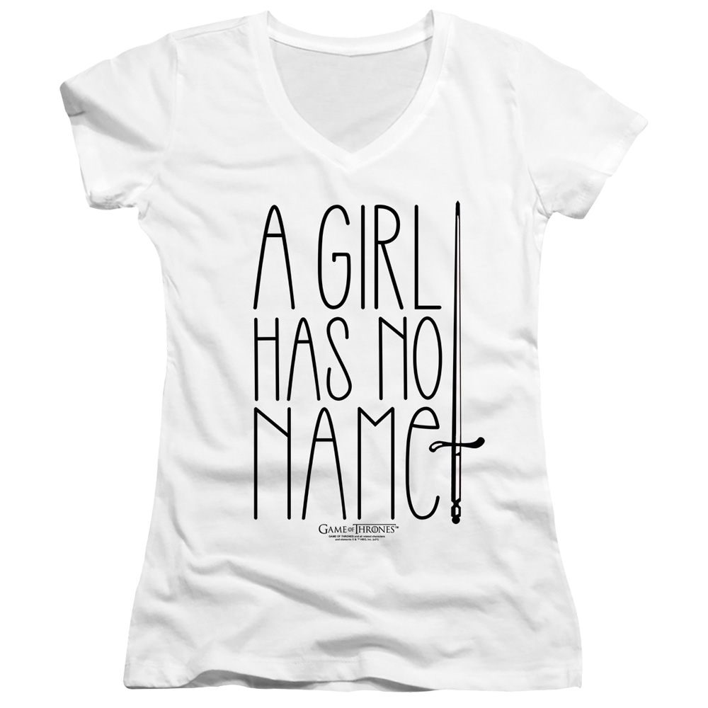 Game of Thrones No Name - Juniors V-Neck T-Shirt Juniors V-Neck T-Shirt Game of Thrones   