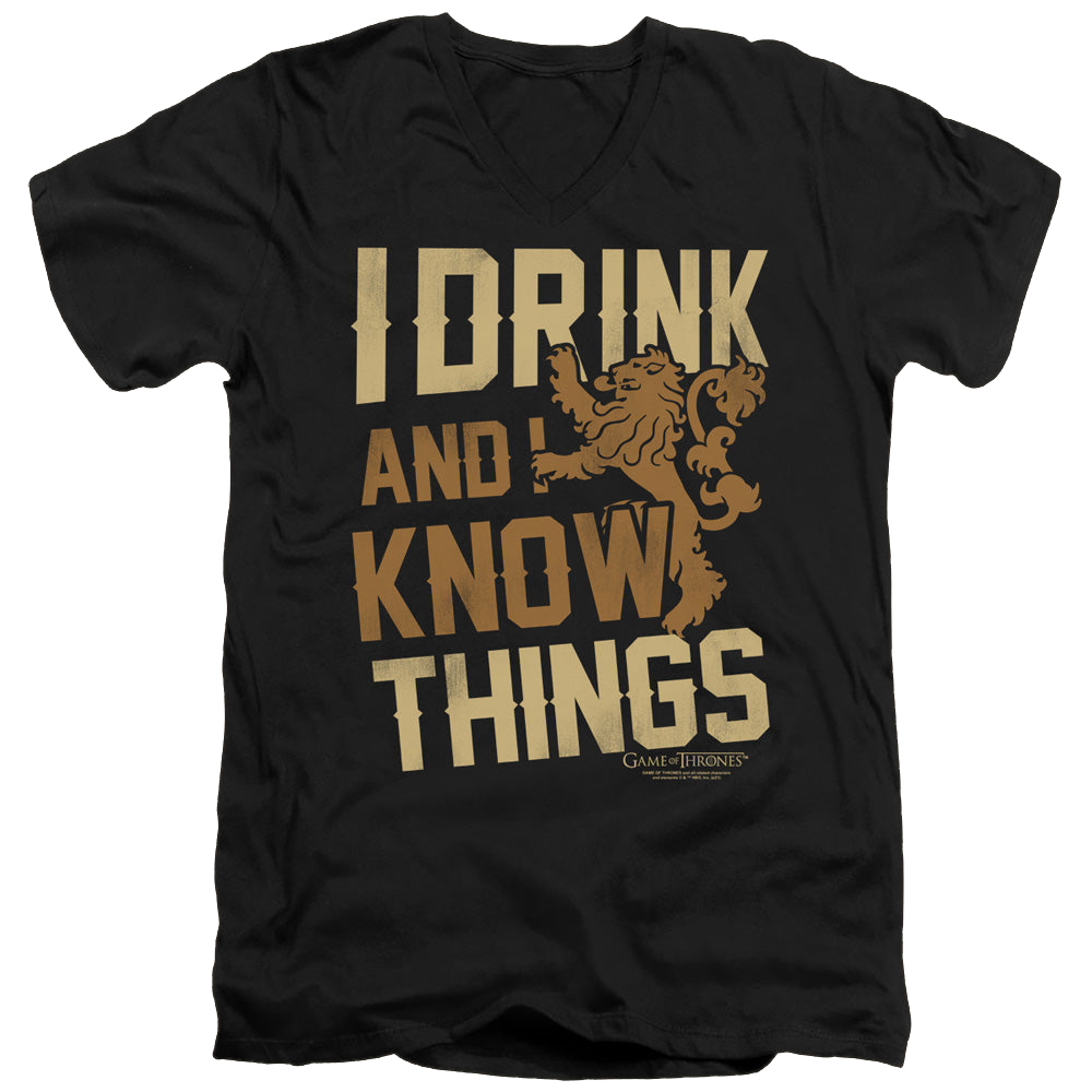Game of Thrones Know Things - Men's V-Neck T-Shirt Men's V-Neck T-Shirt Game of Thrones   