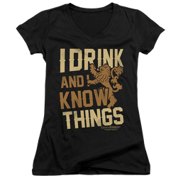 Game of Thrones Know Things - Juniors V-Neck T-Shirt Juniors V-Neck T-Shirt Game of Thrones   