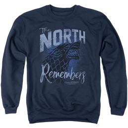Game of Thrones The North Remembers - Men's Crewneck Sweatshirt Men's Crewneck Sweatshirt Game of Thrones   