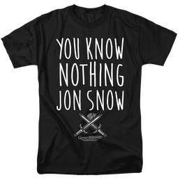 Game of Thrones You Know Nothing Jon Snow - Men's Regular Fit T-Shirt Men's Regular Fit T-Shirt Game of Thrones   