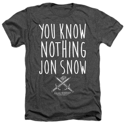 Game of Thrones You Know Nothing Jon Snow - Men's Heather T-Shirt Men's Heather T-Shirt Game of Thrones   