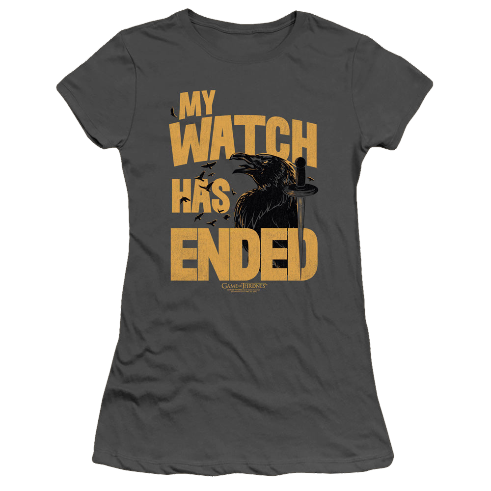 Game of Thrones My Watch Has Ended - Juniors T-Shirt Juniors T-Shirt Game of Thrones   