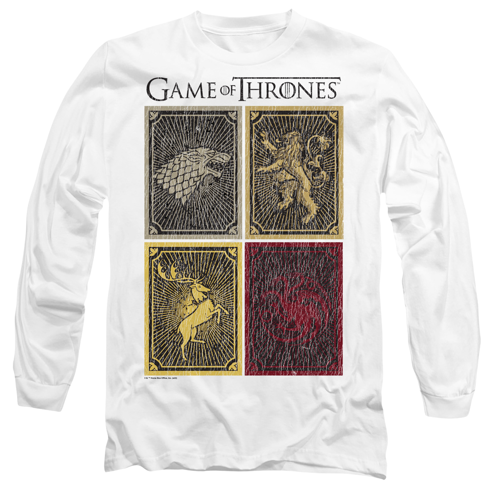 Game of Thrones House Squares - Men's Long Sleeve T-Shirt Men's Long Sleeve T-Shirt Game of Thrones   